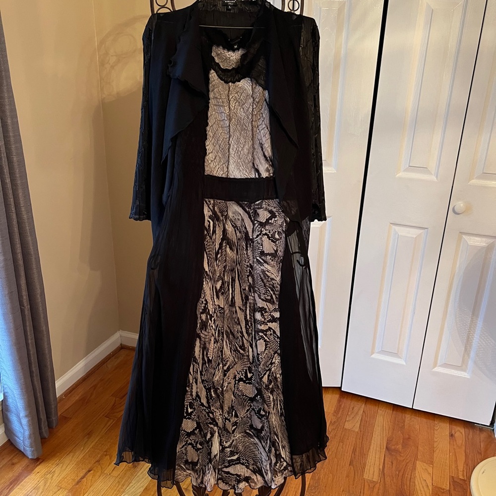 Beautiful black Komarov dress with jacket